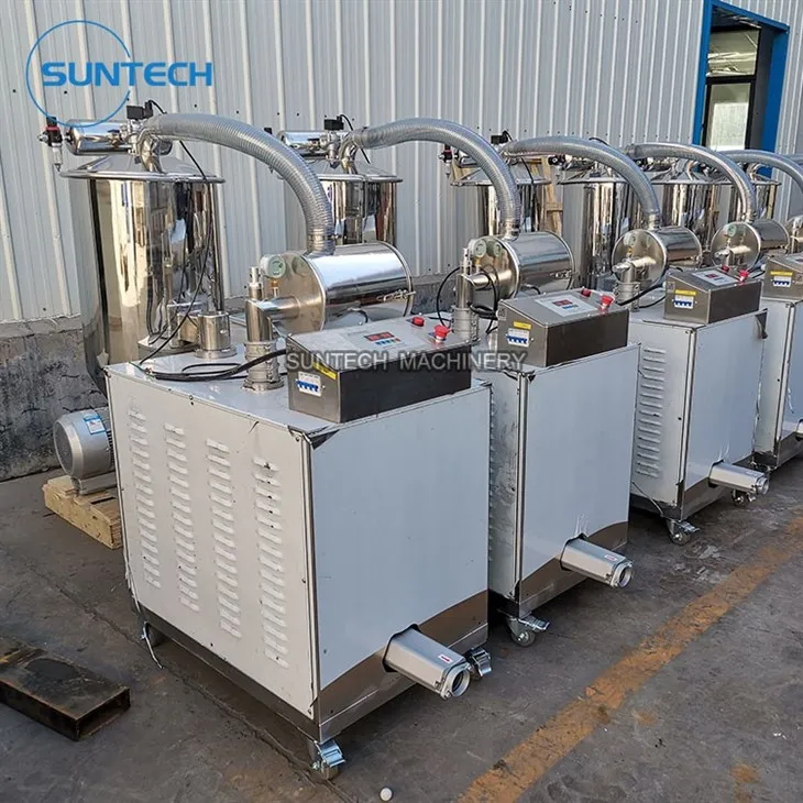 mixer feeding vacuum conveyor