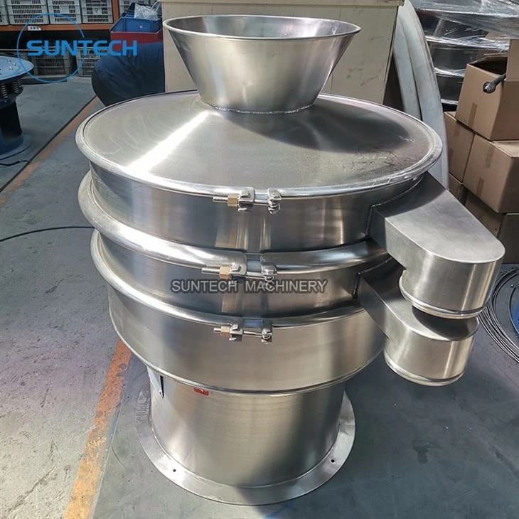 vibrating sieve with funnel