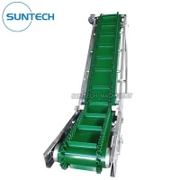 Stainless Steel Green PVC Belt Conveyor